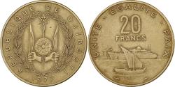 World Coins - Djibouti, 20 Francs, 1977, Paris, Aluminum-Bronze, , KM:24