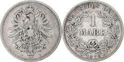 World Coins - GERMANY - EMPIRE, Wilhelm I, Mark, 1876, Stuttgart, Silver, , KM:7