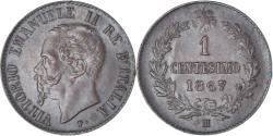 World Coins - Coin, Italy, Vittorio Emanuele II, Centesimo, 1867, Milan, , Copper