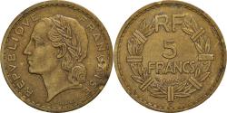 World Coins - Coin, France, Lavrillier, 5 Francs, 1945, Castelsarrasin,