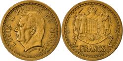 World Coins - Coin, Monaco, Louis II, 2 Francs, 1943, Paris, , Aluminum, KM:121