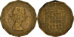 World Coins - Coin, Great Britain, Elizabeth II, 3 Pence, 1959, , Nickel-brass