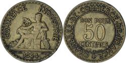 World Coins - France, Chambre de commerce, 50 Centimes, 1924, Paris,
