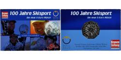 World Coins - Austria, 5 Euro, Centennial of Sport Skiing, 2005, Vienna, Silver,