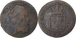 World Coins - France, Louis XVI, Sol, 1791, Bordeaux, Copper, , Gadoury:350