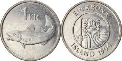 World Coins - Coin, Iceland, Krona, 1994, , Nickel plated steel, KM:27A