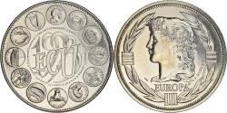 World Coins - France, Medal, Ecu Europa, Marianne, Politics, 1993, Rodier,