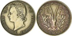 World Coins - Coin, French West Africa, 10 Francs, 1956, Paris, , Aluminum-Bronze, KM:6