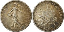 World Coins - Coin, France, Semeuse, Franc, 1906, Paris, , Silver, KM:844.1