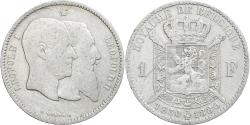World Coins - BELGIUM, Franc, 1880, KM #38, , Silver, 4.81