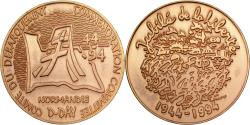World Coins - France, Medal, Comité du Débarquement de Normandie, 1994, Copper,