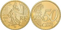 World Coins - France, 50 Euro Cent, 2001, MDP, Série BE / Proof, , Nordic gold