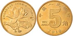 World Coins - Coin, CHINA, PEOPLE'S REPUBLIC, 5 Jiao, 2010, , Brass, KM:1411