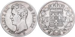 World Coins - France, Charles X, 5 Francs, 1825, Paris, Silver, , Gadoury:643