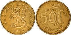 World Coins - Coin, Finland, 50 Penniä, 1971, , Aluminum-Bronze, KM:48