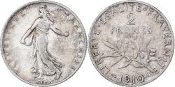 World Coins - France, 2 Francs, Semeuse, 1910, Paris, Silver, , Gadoury:532, KM:845.1
