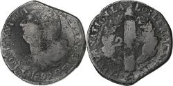 World Coins - France, Louis XVI, 2 sols François, 1792 / AN 4, Perpignan, Métal de cloche