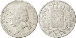 World Coins - Coin, France, Louis XVIII, Louis XVIII, 5 Francs, 1824, Marseille,