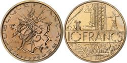 World Coins - France, 10 Francs, Mathieu, 1975, MDP, série FDC, Edge A