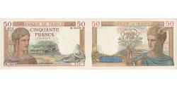 World Coins - France, 50 Francs, Cérès, 1940, M.12319, AU(55-58), Fayette:18.39, KM:85b