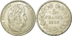 World Coins - Coin, France, Louis-Philippe, 5 Francs, 1833, Strasbourg, , Silver