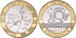 World Coins - Coin, France, Génie, 10 Francs, 2001, Paris, BU, , Bi-Metallic