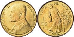World Coins - Coin, VATICAN CITY, John Paul II, 200 Lire, 1980, Roma, FDC,