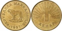 World Coins - Macedonia, Denar, 1997, Brass, , KM:2