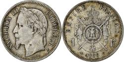 World Coins - France, Napoleon III, Franc, 1866, Paris, Silver, , Gadoury:463