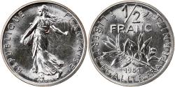 World Coins - Coin, France, Semeuse, 1/2 Franc, 1981, Paris, , Nickel, KM:931.1