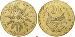 World Coins - Rwanda, 20 Francs, 1977, Monnaie de Paris, Pattern, Brass, , KM:15