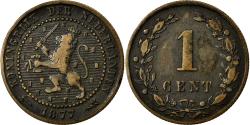 World Coins - Coin, Netherlands, William III, Cent, 1877, , Bronze, KM:107.1