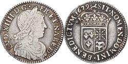 World Coins - France, Louis XIV, 1/12 d'écu à la mèche longue de Béarn, 1679, Pau, Rare