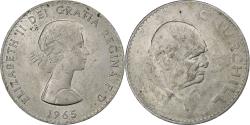 World Coins - Great Britain, Elizabeth II, Crown, Churchill, 1965, Copper-nickel,