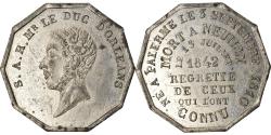 World Coins - France, Token, Mort de Ferdinand Philippe, Duc d'Orléans, 1842, , Tin