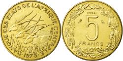 World Coins - Coin, Central African States, 5 Francs, 1973, Paris, , Aluminum-Bronze