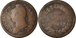 World Coins - Coin, France, Dupré, Decime, AN 5, Paris, Refrappage du 2 décimes,