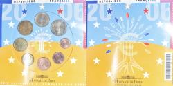 World Coins - France, 1 Cent to 2 Euro, euro set, 2006, Monnaie de Paris, BU,