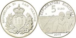 World Coins - San Marino, 5 Euro, European Discoveries, 2011, , Silver, KM:501