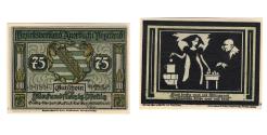 World Coins - Banknote, Germany, Auerbach Amtshauptmannschaft, 75 Pfennig, personnage 3, 1921