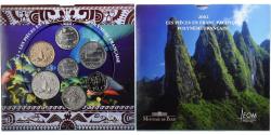 World Coins - French Polynesia, Coffret 1 c. à 100 frs., 2002, MDP, BU,