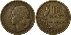 World Coins - France, 10 Francs, Guiraud, 1950, Beaumont - Le Roger, Aluminum-Bronze