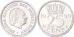 World Coins - Coin, Netherlands, 25 Cents, 1980