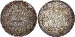 World Coins - Morocco, Yusuf, Rial, 10 Dirhams, 1912/AH1331, bi-Bariz, Silver,