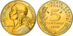 World Coins - Coin, France, Marianne, 5 Centimes, 1986, Paris, , Aluminum-Bronze