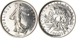 World Coins - Coin, France, Semeuse, 5 Francs, 2001, Paris, , Nickel Clad Copper-Nickel