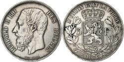 World Coins - Belgium, Leopold II, 5 Francs, 5 Frank, 1873, Silver, , KM:24