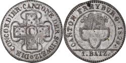World Coins - Coin, SWISS CANTONS, FREIBURG, Batzen, 1829, , Billon, KM:85