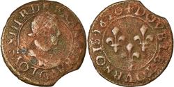 World Coins - Coin, France, Louis XIII, Double Tournois, 1620, Poitiers, , Copper