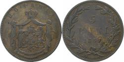 World Coins - Romania, Carol I, 5 Bani, 1867, Heaton, Copper, , KM:3